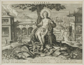 Dvojice mědirytin ze série Schema, seu Speculum Principum (Dovednosti prince / knížete) [Jan Sadeler (1550-1600), Johannes Strada (1523-1605)]