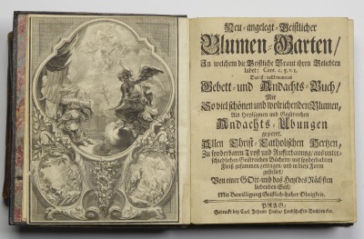 NEU ANGELEGT GEISTLICHER BLUMEN GARTEN [Carl Johann Hraba (1738-1790)]
