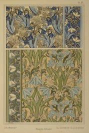 A PAIR OF FLORAL ORNAMENTS [Juliette Milesi (1872-1959), Eugène Samuel Grasset (1845-1917)]