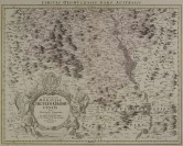 Mapa olomouckého kraje - jižní část [Johann Baptist Homann (1664-1724) Johann Christoph Müller (1673-1721)]