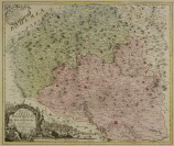 MAP OF ZNOJMO AND JIHLAVA COUNTY [Johann Baptist Homann (1664-1724) Johann Christoph Müller (1673-1721)]