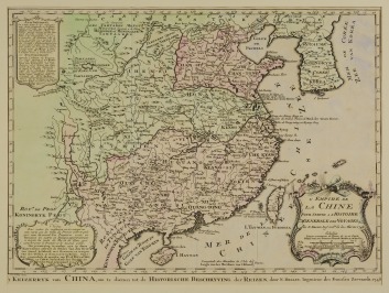 Mapa Číny [Nicolas Bellin (1703-1772), Jacobus van der Schley (1715-1779)]