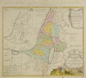 MAP OF PALESTINE [Johann Christoph Harenberg (1696-1774), Johann Baptista Homann, následovníci (1664-1724)]