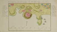 Mapa bitvy o ostrov Lemnos [Tobias Conrad Lotter (1717-1777)]