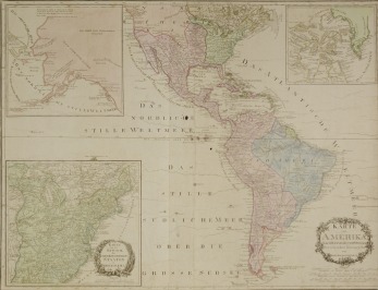 Mapa severní a jižní Ameriky [Franz von Reilly (1766-1820)]