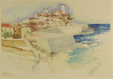 Pohled na město Antibes [Emil Králík (1880-1946)]