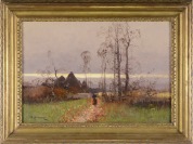 Olej na plátně, 32x46 cm, sign. vlevo dole "E. Galiany". Rámováno. [Eugène Galien-Laoue (1854-1941)]