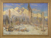 Horská krajina v zimě [František Cína Jelínek (1882-1961)]