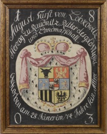 COAT OF ARMS OF THE PRINCE AUGUST VON LOBKOWITZ