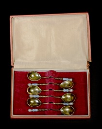 Spoon set cloisonné
