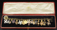 CHAIN WITH MINIATURES OF MILITARY MEDALS AND ORDERS