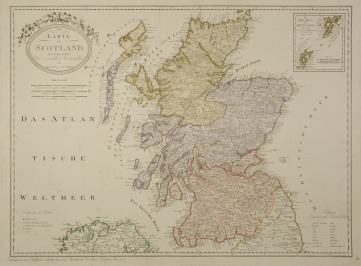 MAP OF SCOTLAND [Franz Johann Joseph von Reilly (1766-1820), Anton Benedicti]