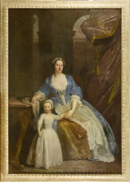 PORTRAIT OF LADY ELISABETH BECKFORD WITH HER SON [William Verelst, attributed (1704-1752)]