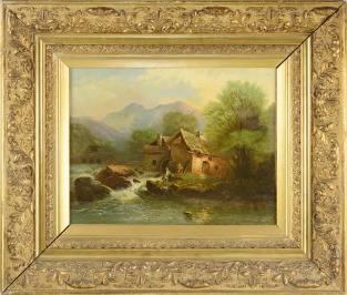 MILL IN THE MOUNTAINS [Josef Navrátil (1798-1865)]