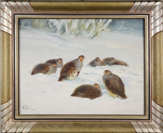 Křepelky v zimě [Otakar Číla (1894-1977)]