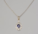 PENDANT NECKLACE WITH A SAPPHIRE