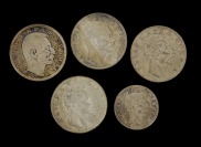 Soubor stříbrných mincí 5 ks []