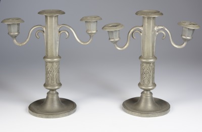 A pair of candelabrums