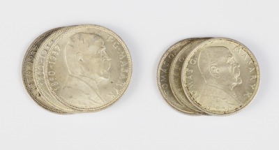 Šest pamětních mincí [Otakar Španiel (1881-1955)]
