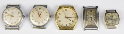 Set of 5 wrist watches