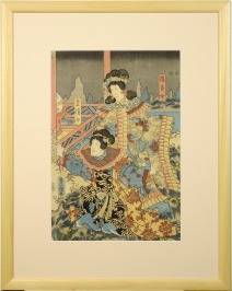 AUS TRIPTYCHON KABUKI [Utagawa Kunisada (1786-1865)]