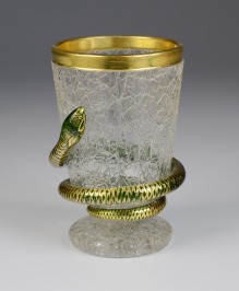 Glass with a snake