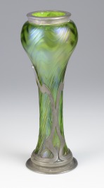 Art Nouveau vase in a mounting
