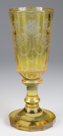 Goblet with a carving