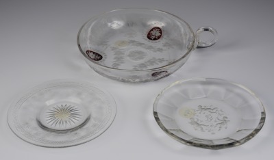 Bowl and 2 plates