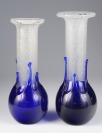 Two vases of metallurgical glass [Pavel Ježek (1938-1999)]