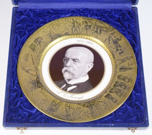 Plate with a portrait of T. G. Masaryk