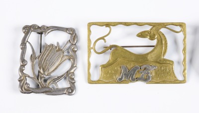 Pair of brooches