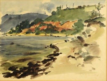 Bay of the Kníničky Reservoir [Miroslav Netík (1920-?)]