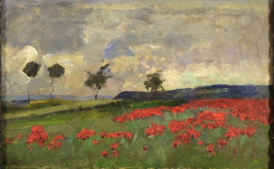 Field with poppies [Ignác Ujváry (1860-1927)]