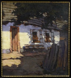 Yard in evening sun [Alois Kalvoda (1875-1934)]