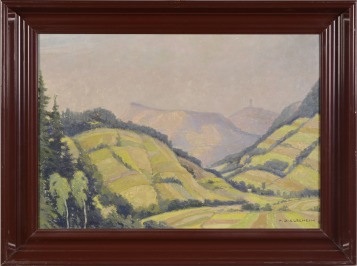 View of Štramberk from Horečky [František Ziegelheim - Záhorský (1885-1979)]