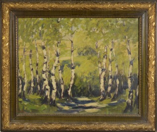 View of a birch grove [Neznámý autor]