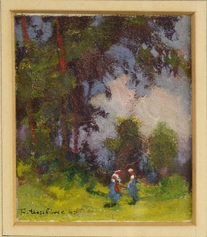 Two miniature paintings [František Myslivec (1890-1965)]