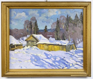 Winter landscape [Jurij Matuševskij (1930-1999)]