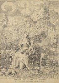 Madonna with child in a landscape [Aegidius Sadeler (1570-1629)]