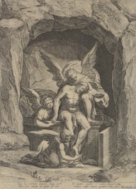 Placing in the tomb [Aegidius Sadeler (1570-1629)]
