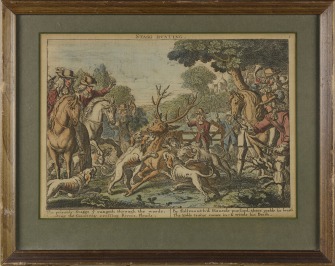 Three hunting scenes [Václav Hollar (1607-1677)]
