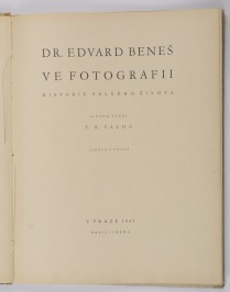 Dr. Edvard Beneš in der Fotografie