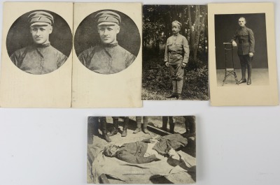 5 photopostcard Plk. Ušakov, Procházka, Sádek, inheritance of I. Koš