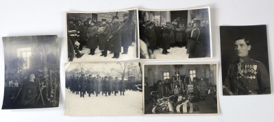 6 ks fotografie - pohřeb plukovníka J. B. Wuchterle