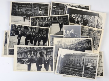 16 photopostcards of E. Beneš visiting Olomouc (15 pcs)