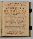 Thesaurus Sacrorum Rituum  [Bartholomeo Gavanto (1569-1638)]