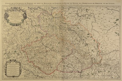 Mapa zemí Koruny české [Nicolas Sanson d’Abbeville (1600-1667)]