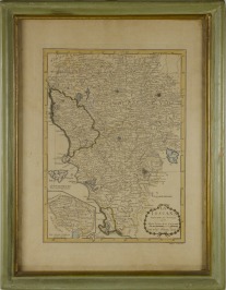 Dvojice map Sardínie a Toskánska a mapa Francie [Vincenzo Pazzini Carli (1707-1769)]