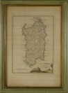 Dvojice map Sardínie a Toskánska a mapa Francie [Vincenzo Pazzini Carli (1707-1769)]